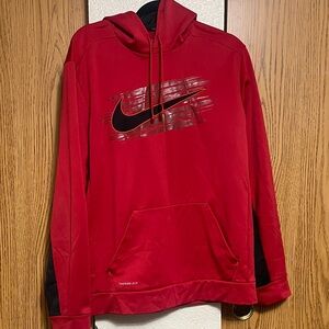 Nike Red Sweatshirt with Black Logo
